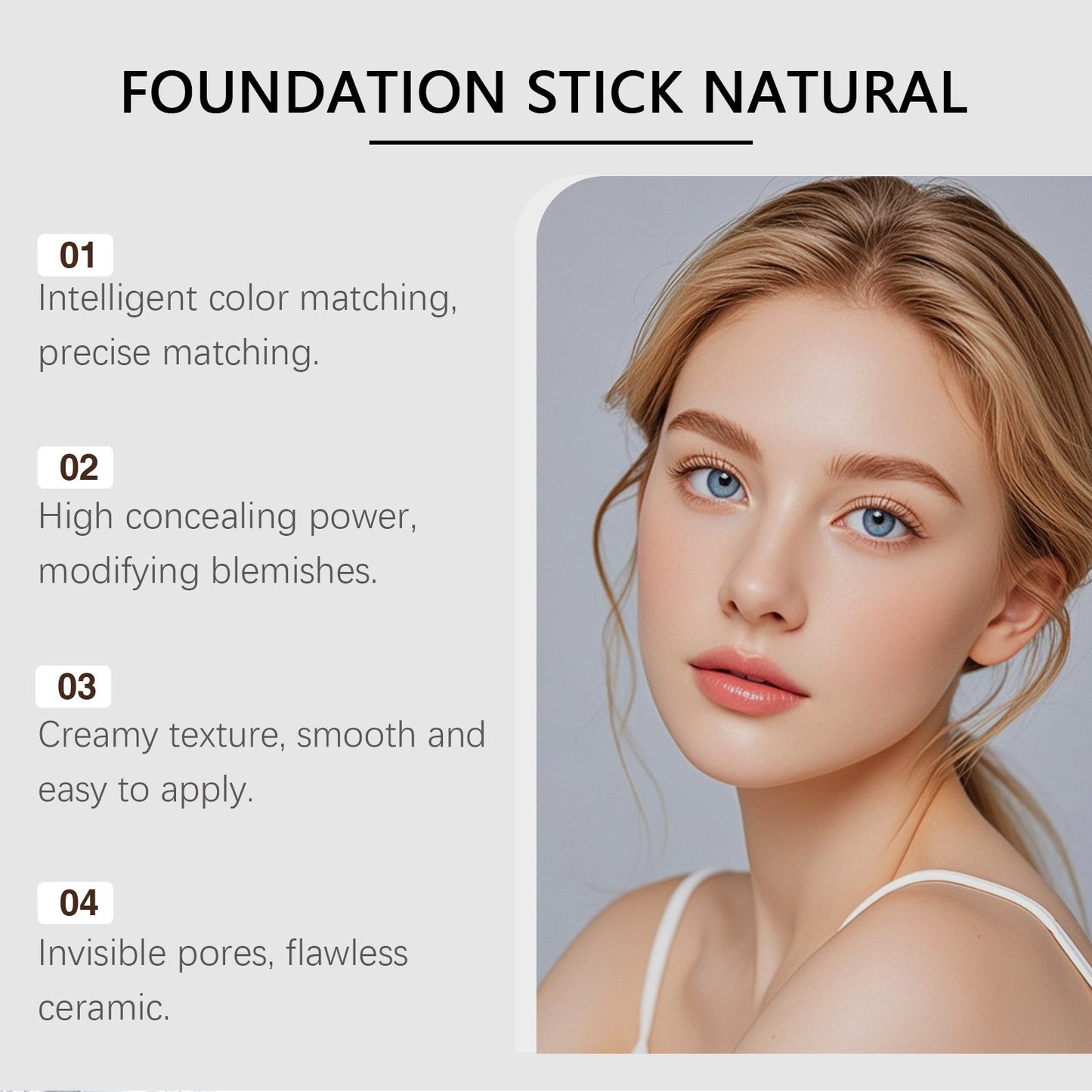 Final 3 hours 75% off:eColor-changing CoverCream Stick Skin care meets makeup