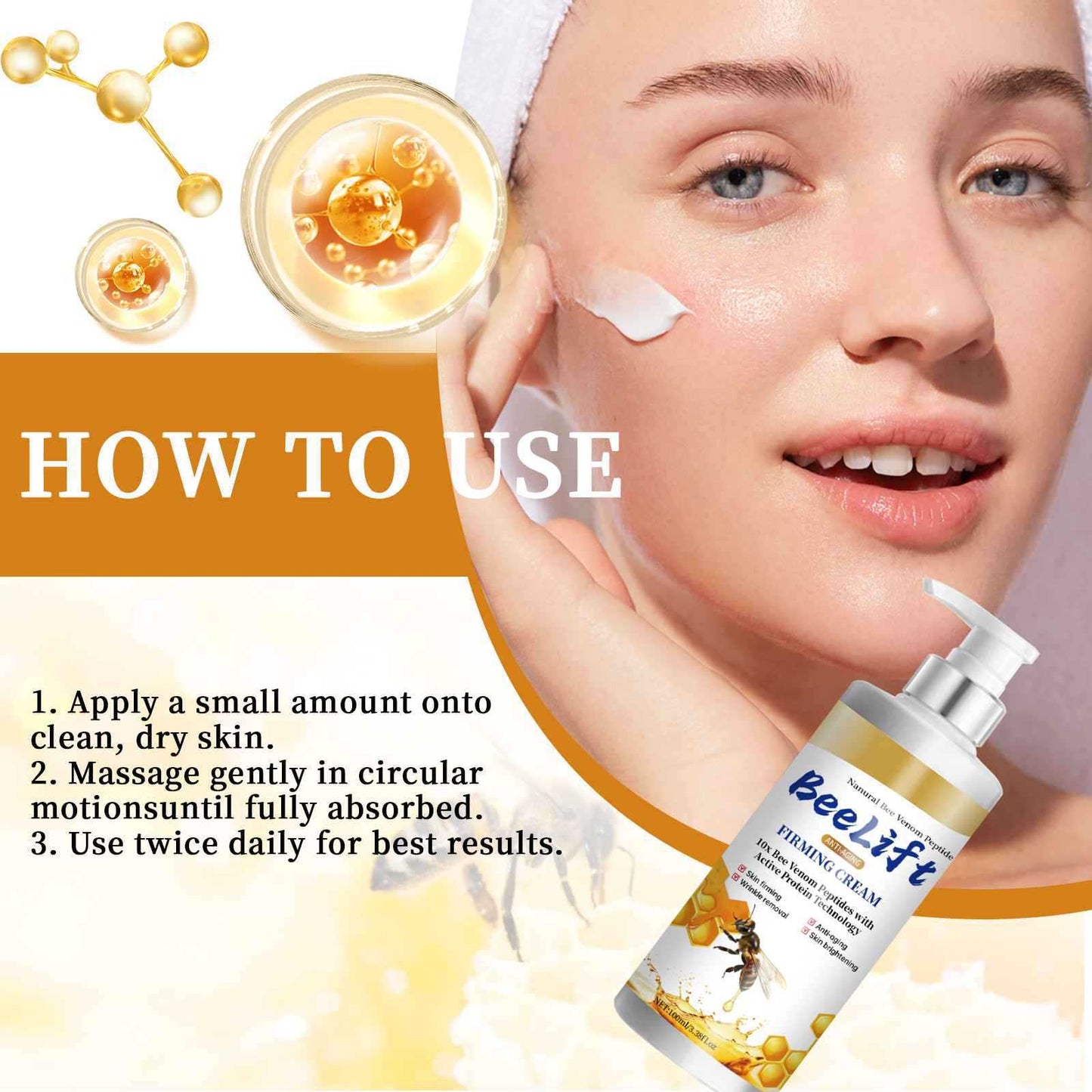 💐🐝 BeeLift Anti-Aging Firming Cream,Address Crepe & Sagging🔥