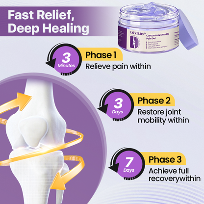 🌿LOVILDS™ Curcumin & Emu Oil Pain Gel – 🏥Backed by US Osteopathic Experts